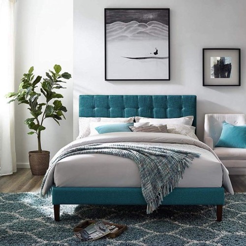 Bed With Unique Headboard